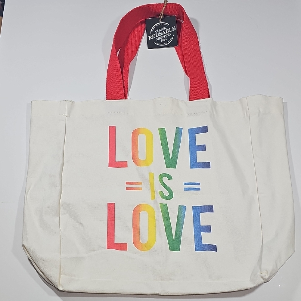 Love is Love Classic Reusable Shopping Bag Tote